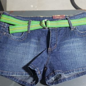 Bongo Jean shorts with belt NWT